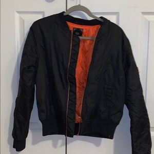 Navy/Orange Bomber Jacket